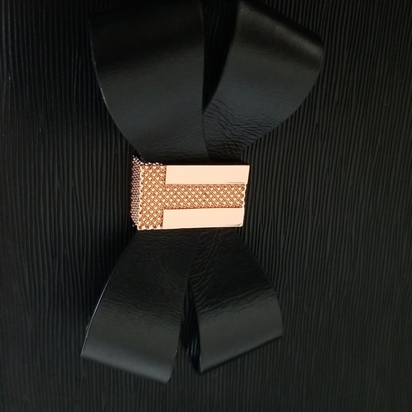 Ted Baker Epi Callaa Bow Detailed Shopper Black Leather Shoulder Bag - Picture 6 of 12